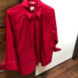 Chico’s Red cotton blouse